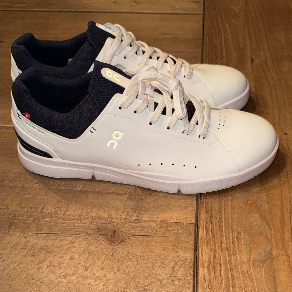 On Running Men's White and Midnight Sneakers